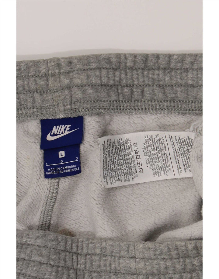 Nike Mens Tracksuit Trousers Joggers Large Grey Flecked Cotton
