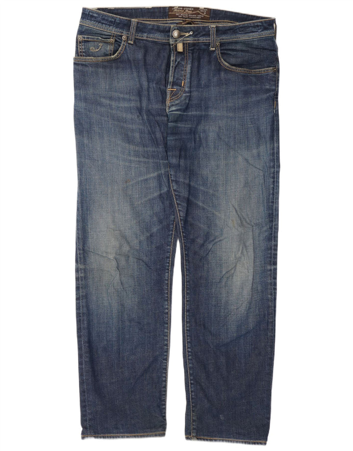 Jacob Cohen Mens Straight Jeans W37 L31 Blue