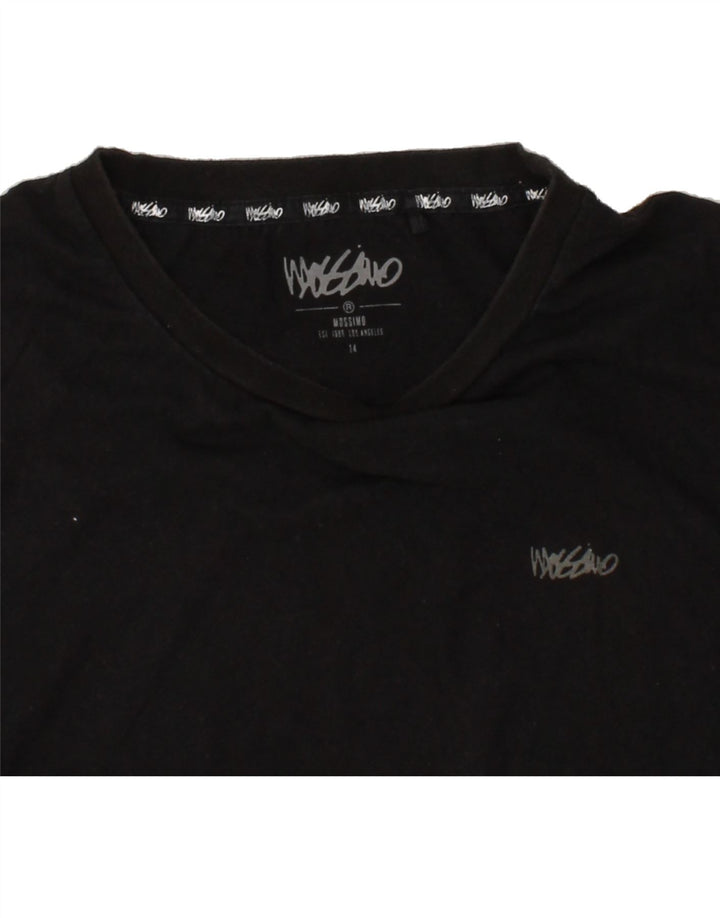 MOSSIMO Womens T-Shirt Top US 14 XL Black Cotton Vintage Mossimo and Second-Hand Mossimo from Messina Hembry 