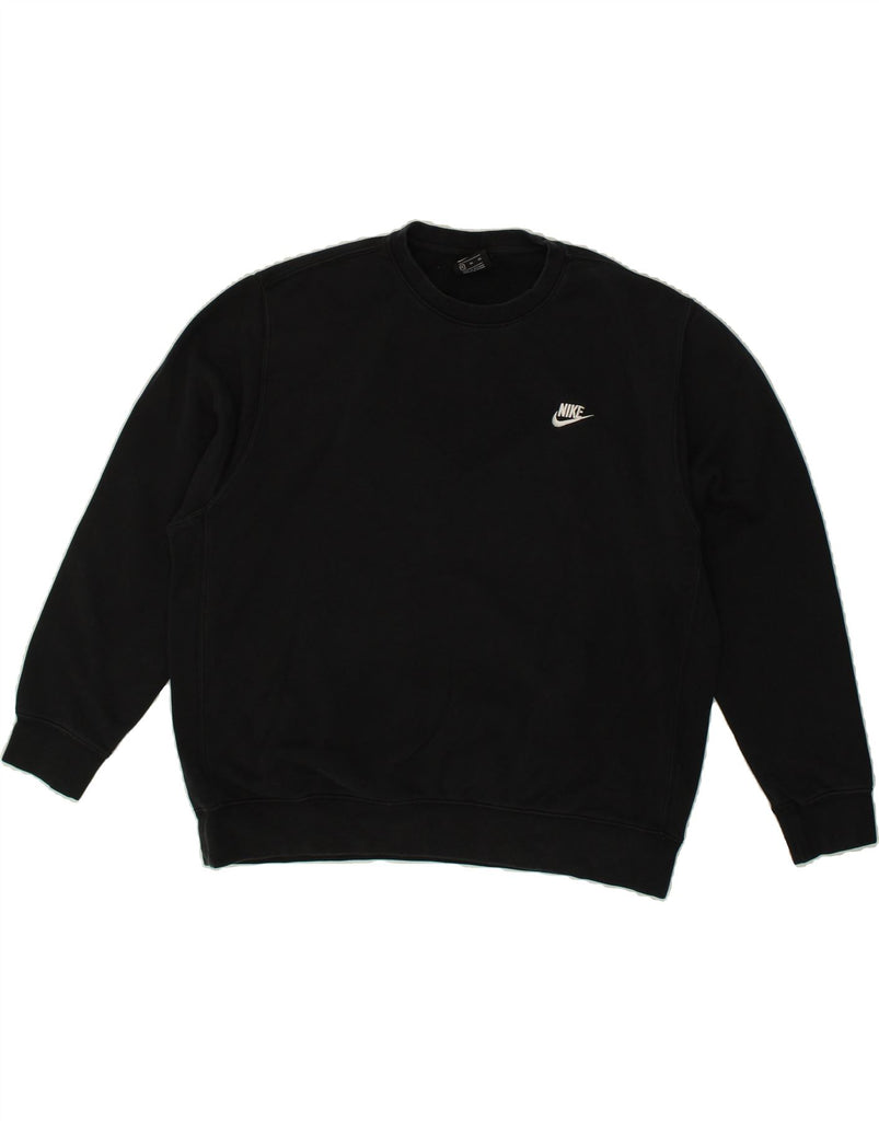 NIKE Mens Sweatshirt Jumper XL Black Cotton | Vintage Nike | Thrift | Second-Hand Nike | Used Clothing | Messina Hembry 