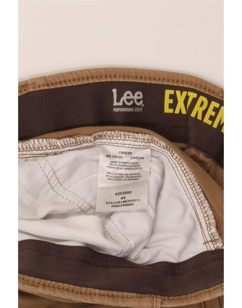 LEE Mens Extreme Comfort Chino Shorts W44 2XL Brown Cotton Vintage Lee and Second-Hand Lee from Messina Hembry 