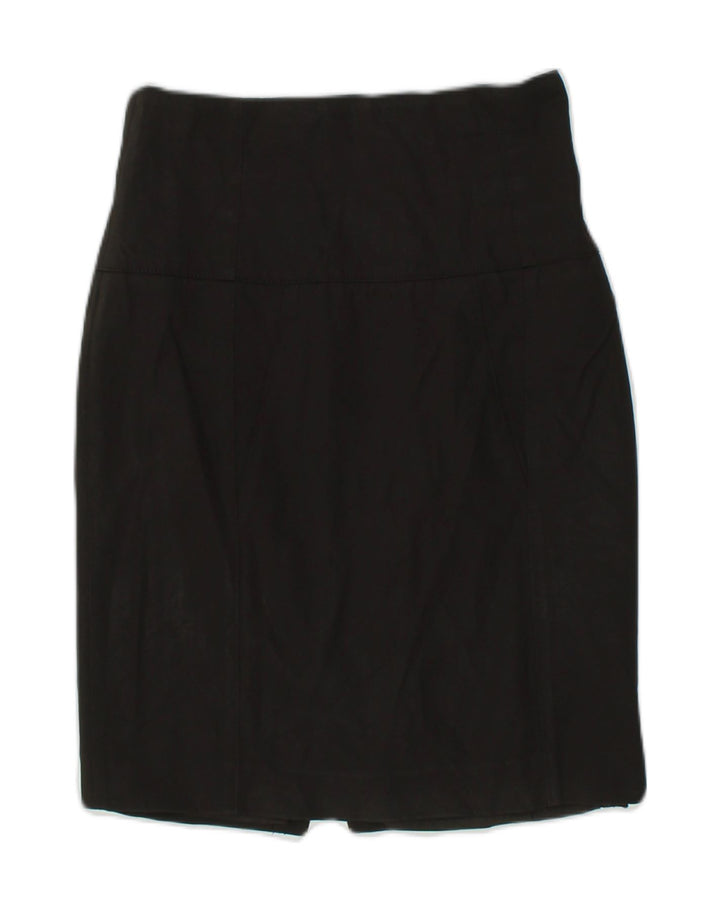 VINTAGE Womens Straight Skirt IT 42 Medium W27 Black Wool | Vintage Vintage | Thrift | Second-Hand Vintage | Used Clothing | Messina Hembry 