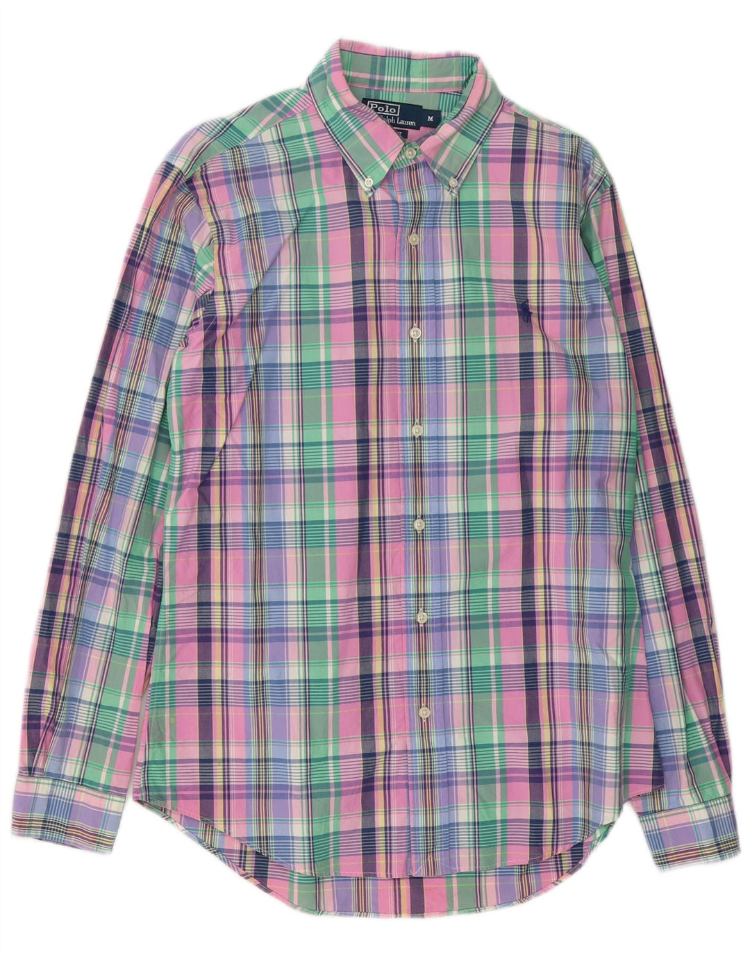 Polo Ralph Lauren Mens Custom Fit Shirt Medium Multicoloured Check Cotton