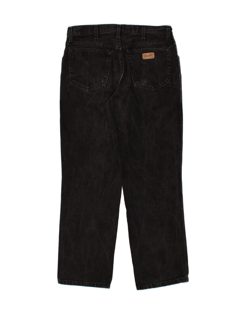 WRANGLER Mens Straight Jeans W34 L32 Black Cotton | Vintage Wrangler | Thrift | Second-Hand Wrangler | Used Clothing | Messina Hembry 