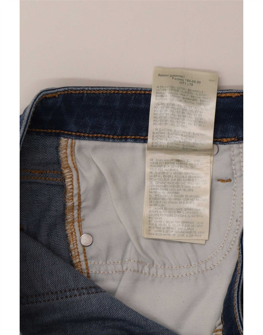 Lee Womens Skinny Jeans W28 L28 Blue Cotton