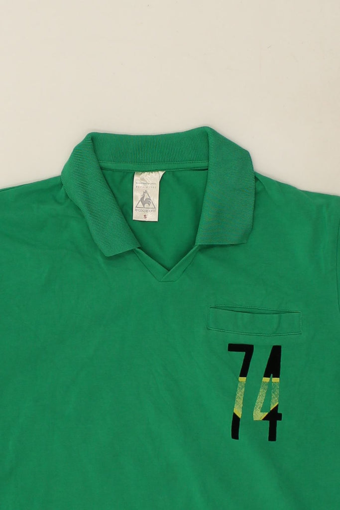 LE COQ SPORTIF Mens Polo Shirt Small Green Cotton | Vintage Le Coq Sportif | Thrift | Second-Hand Le Coq Sportif | Used Clothing | Messina Hembry 