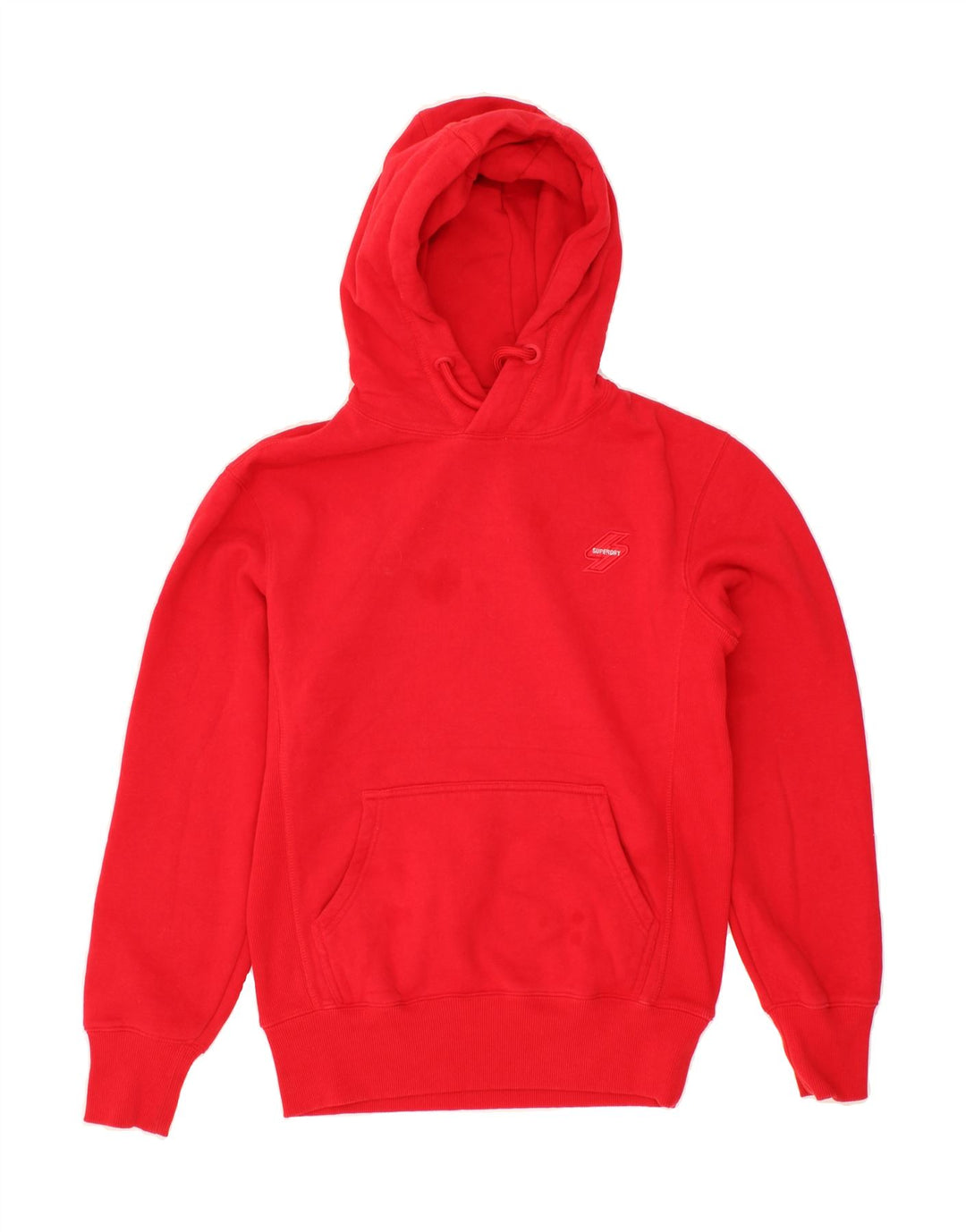 SUPERDRY Mens Hoodie Jumper XS Red Cotton Vintage Superdry and Second-Hand Superdry from Messina Hembry 