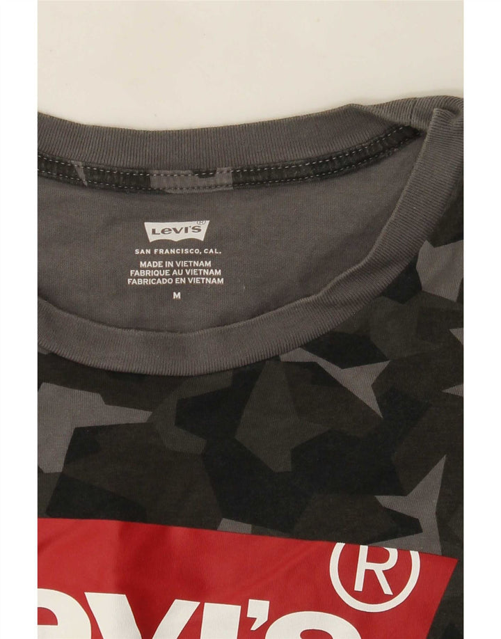 Levi's Mens Graphic T-Shirt Top Medium Khaki Camouflage