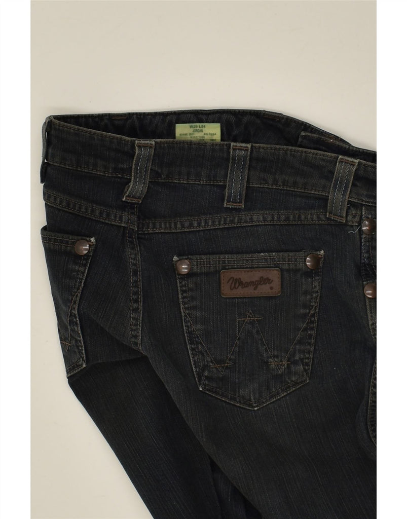 WRANGLER Womens Jordan Straight Jeans W29 L30 Black Cotton | Vintage Wrangler | Thrift | Second-Hand Wrangler | Used Clothing | Messina Hembry 