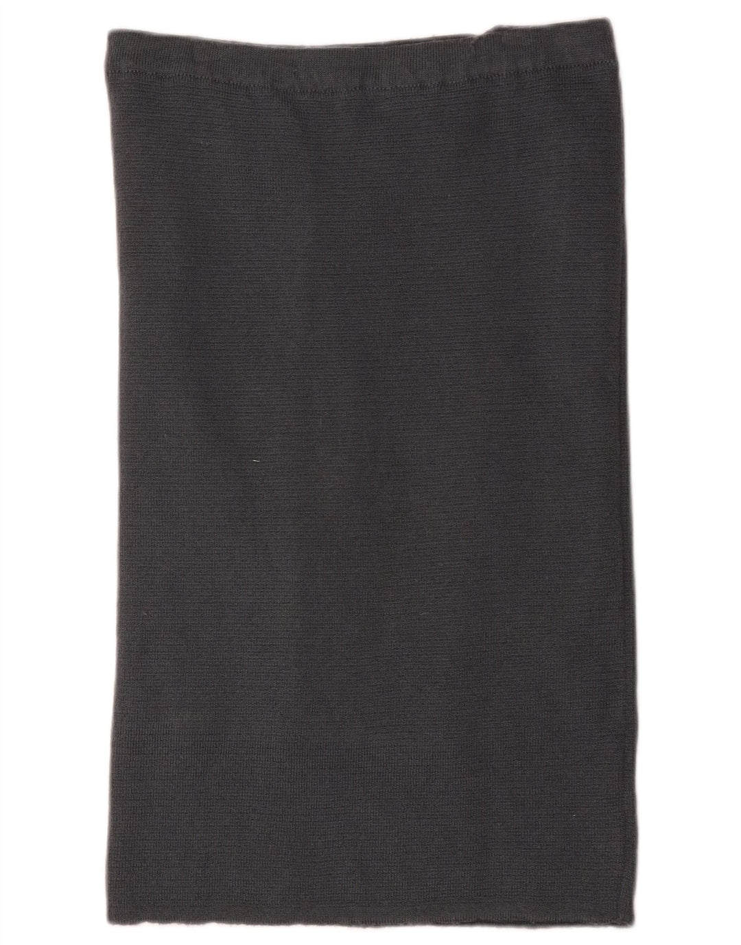 Vintage Womens Knit Straight Skirt W30 Medium Grey Wool