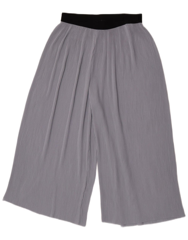 Zara Womens Cullotes Capri Trousers Medium W28 L21 Blue Colourblock