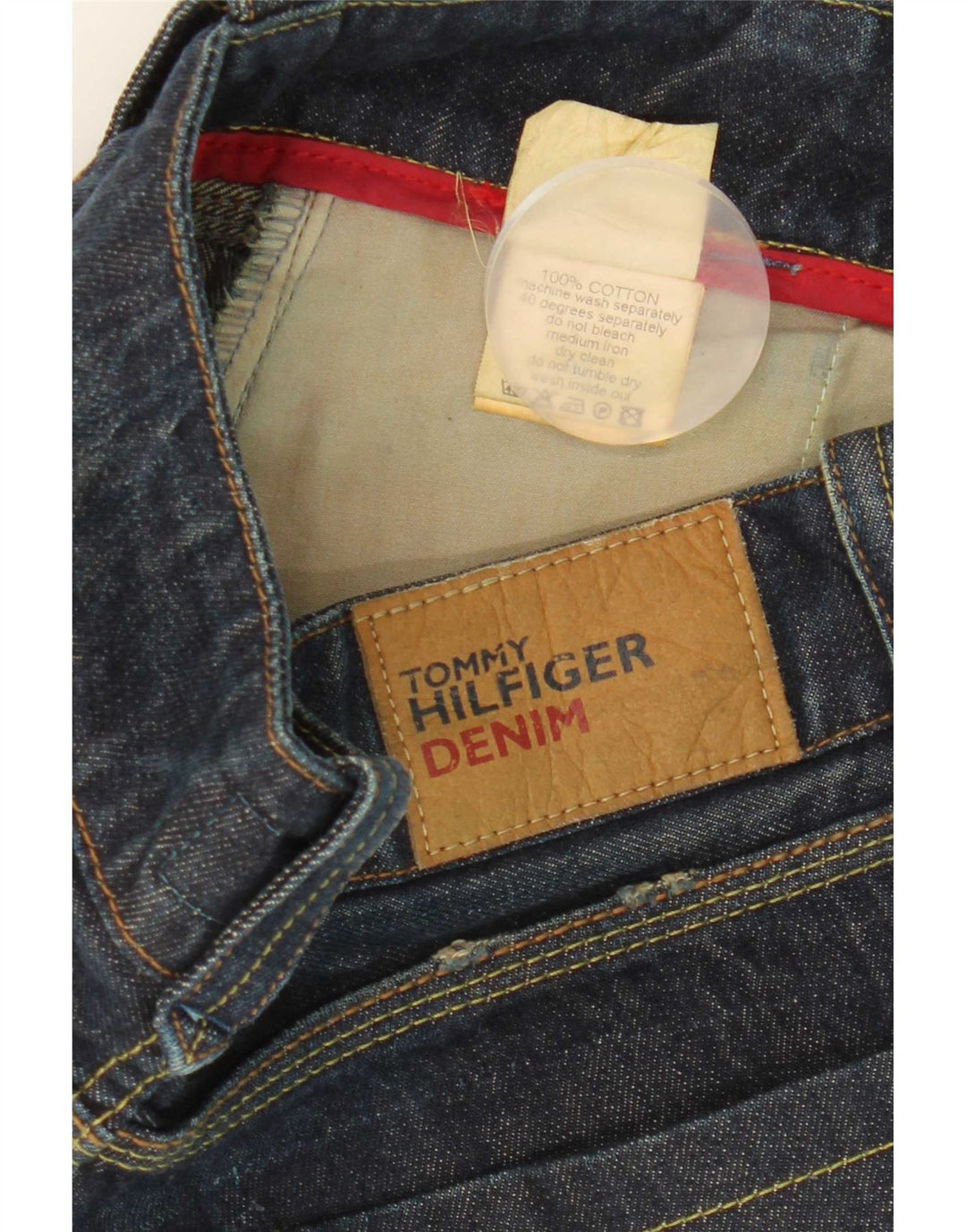 Tommy Hilfiger Womens Straight Jeans W27 L34 Blue Cotton