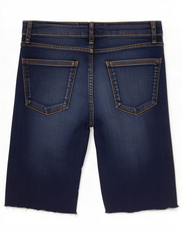 Zara Womens Denim Shorts EU 38 Small W28 Navy Blue