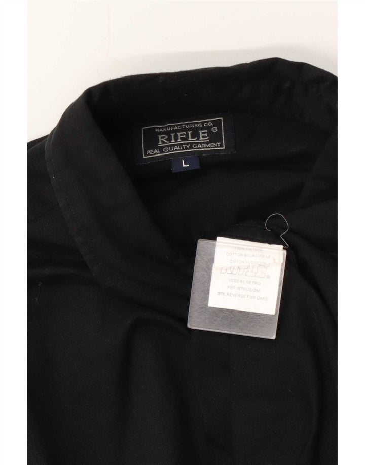 Rifle Mens Shirt Large Black
