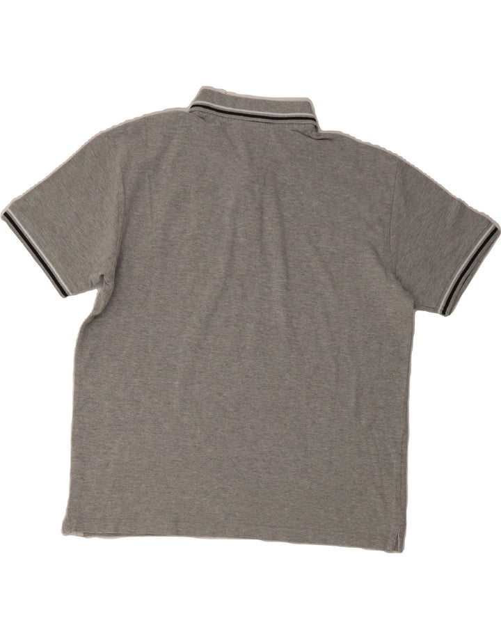 DIADORA Mens Polo Shirt Large Grey Cotton Vintage Diadora and Second-Hand Diadora from Messina Hembry 