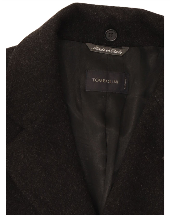 Tombolini Mens Overcoat IT 50 Large Grey Wool Classic