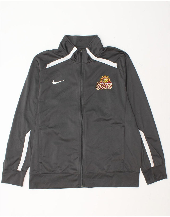 NIKE Mens Tracksuit Top Jacket Large Grey Colourblock Polyester Vintage Nike and Second-Hand Nike from Messina Hembry 
