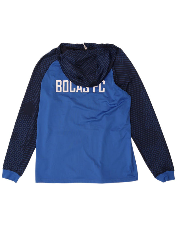 Nike Mens Bocas F.C. Graphic Zip Hoodie Sweater XL Blue Colourblock