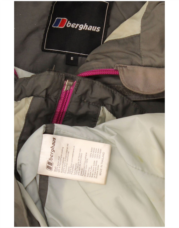 Berghaus Womens Oversized Windbreaker Jacket UK 8 Small Khaki Nylon