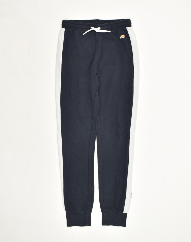 ELLESSE Boys Tracksuit Trousers Joggers 11-12 Years Navy Blue Colourblock | Vintage Ellesse | Thrift | Second-Hand Ellesse | Used Clothing | Messina Hembry 