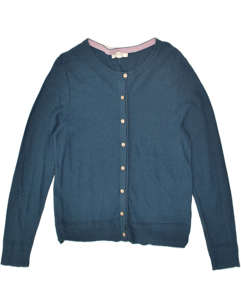 WHITE STUFF Womens Cardigan Sweater UK 12 Medium Blue Cotton | Vintage White Stuff | Thrift | Second-Hand White Stuff | Used Clothing | Messina Hembry 
