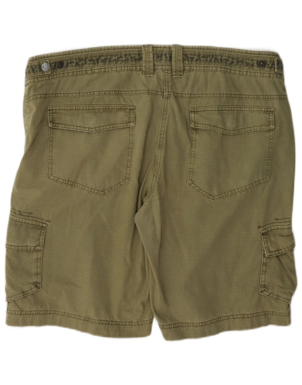 Fat Face Womens Cargo Shorts UK 18 XL W38 Green Cotton
