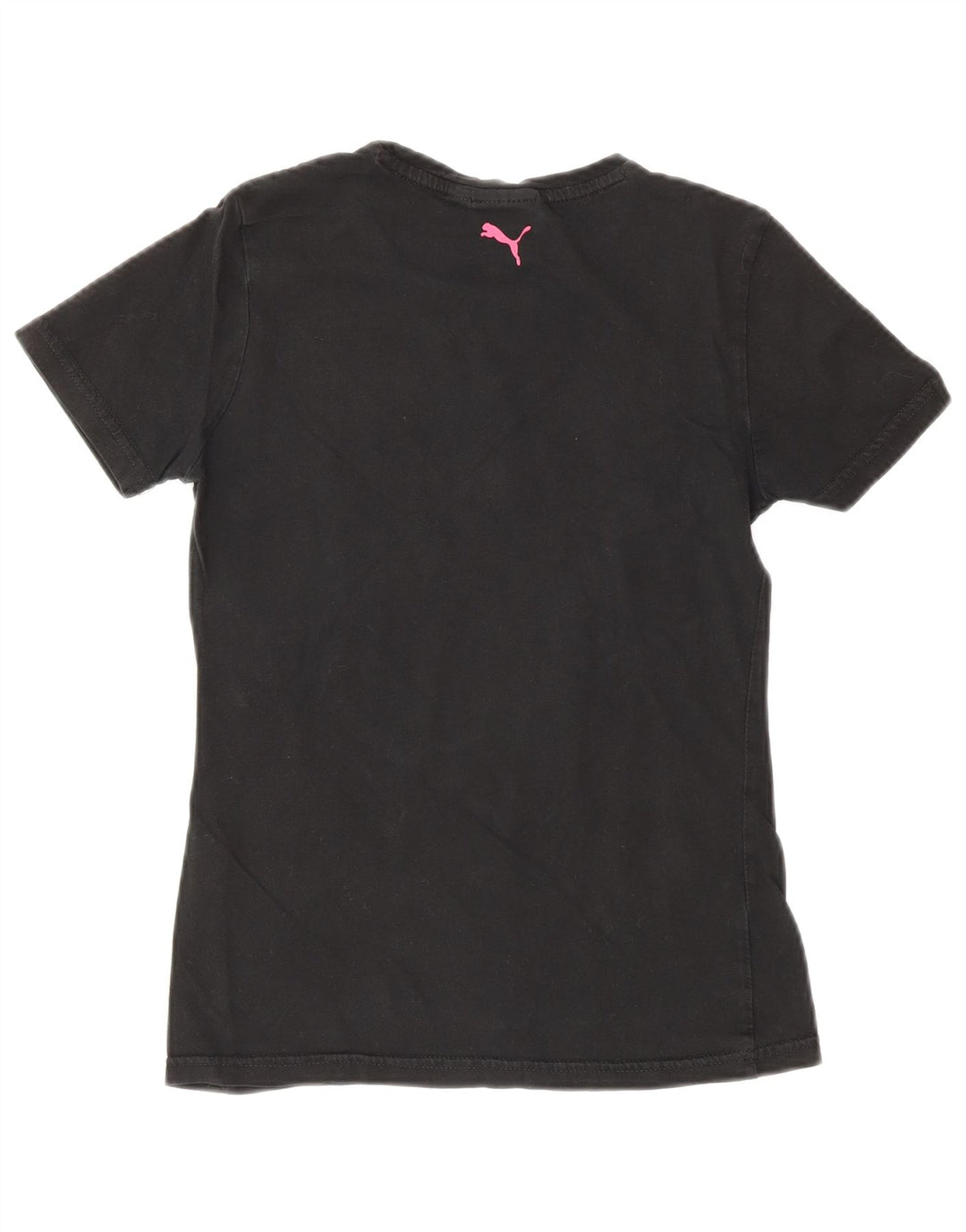 Puma Girls Graphic T-Shirt Top 11-12 Years Black