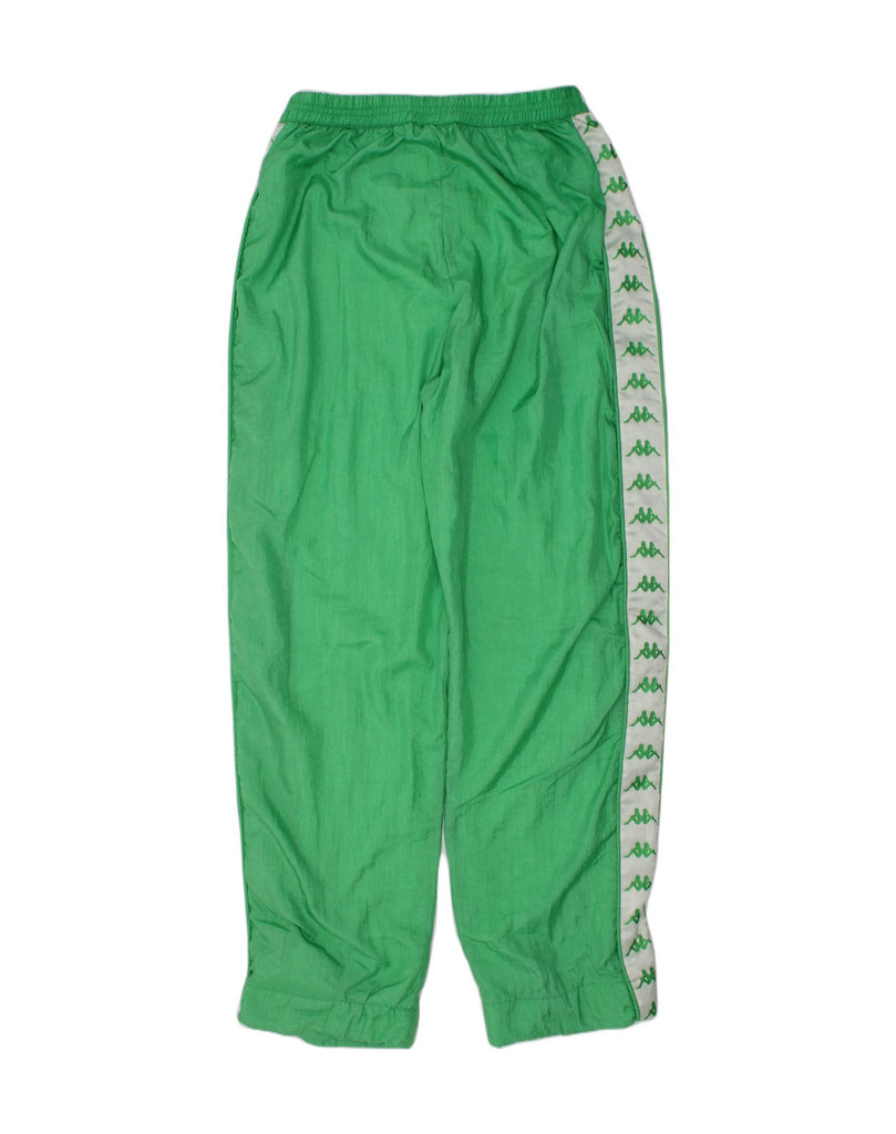 KAPPA Boys Tracksuit Trousers 15-16 Years Green Polyester | Vintage Kappa | Thrift | Second-Hand Kappa | Used Clothing | Messina Hembry 