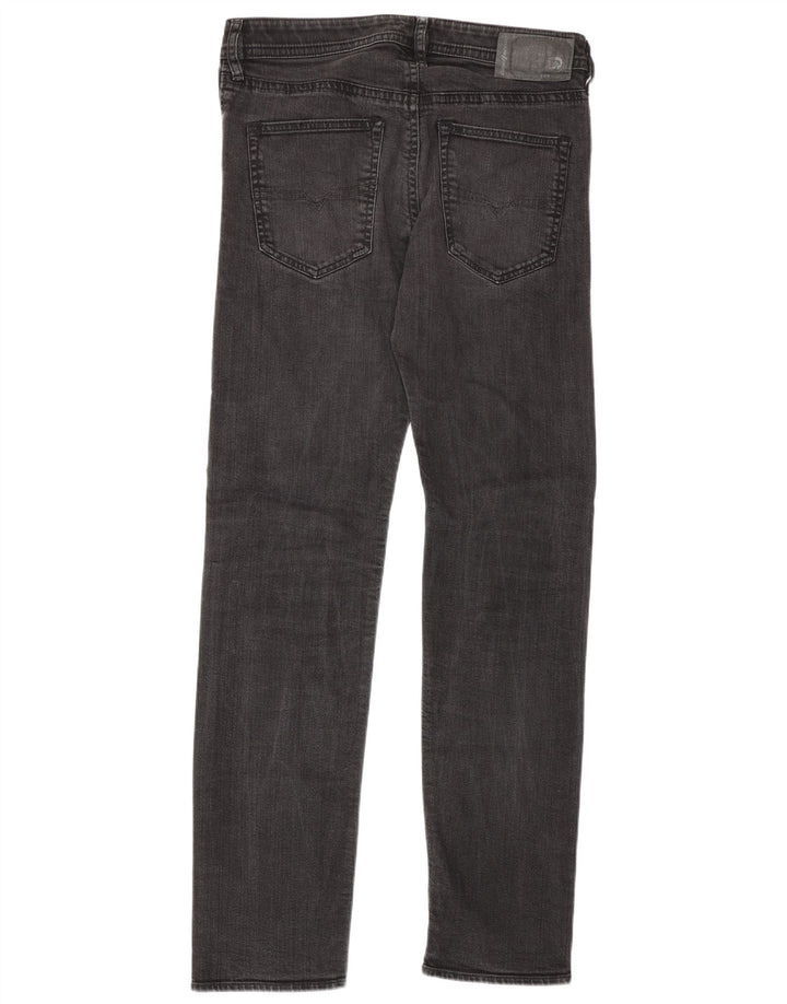 Diesel Mens Slim Jeans W30 L31 Black Cotton