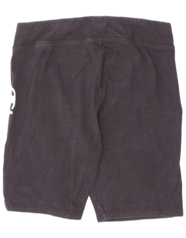 Champion Girls Graphic Sport Shorts 11-12 Years Large Black Cotton