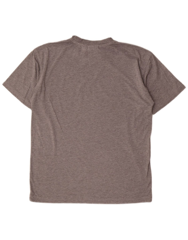 Puma Mens Graphic T-Shirt Top Medium Grey Flecked