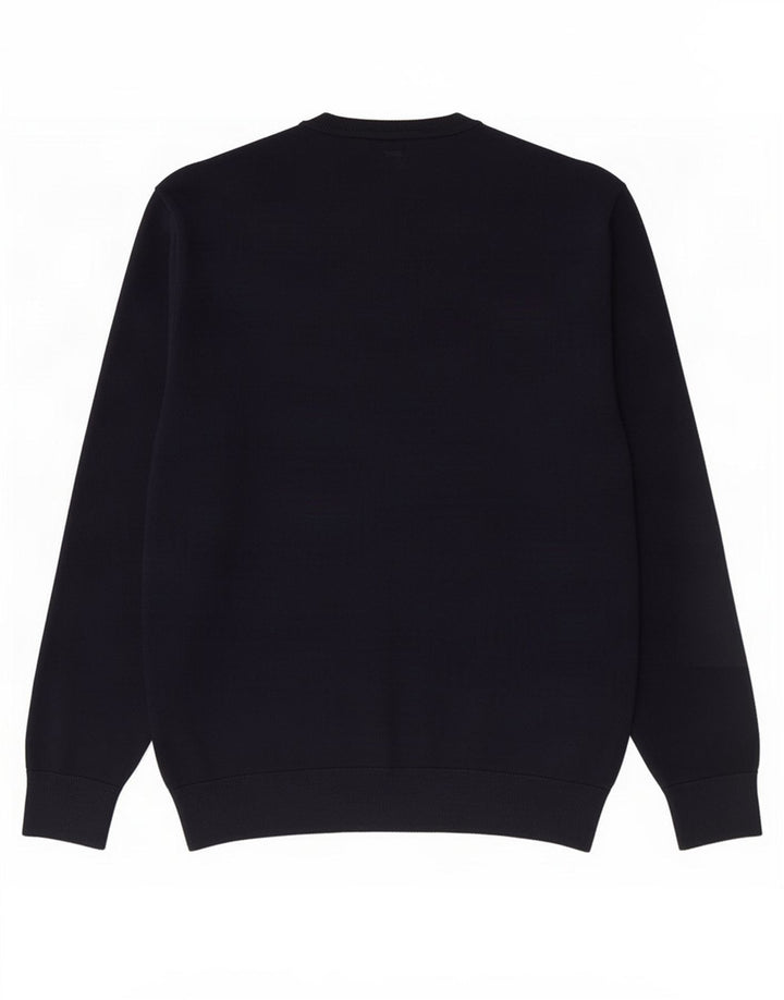 Gap Mens V-Neck Jumper Sweater Medium Navy Blue Merino Wool