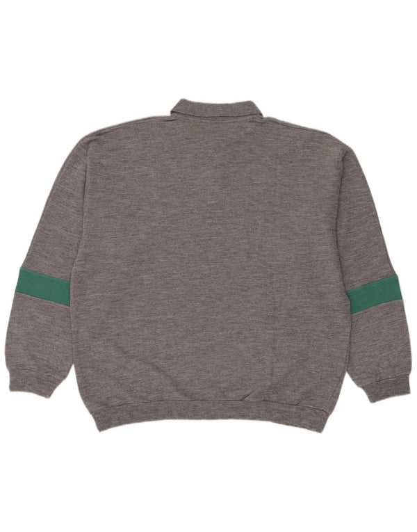 Campagnolo Mens Graphic Sweatshirt Jumper UK 44 XL Grey Colourblock