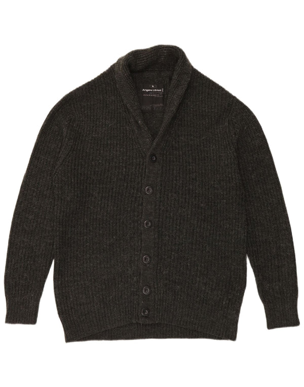 Angelo Litrico Mens Cardigan Sweater XL Grey Acrylic