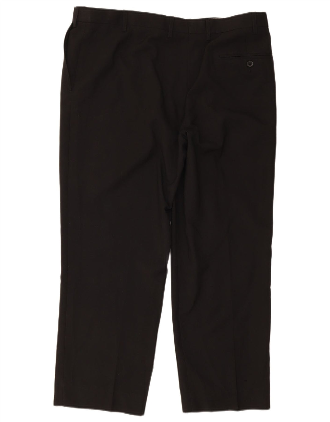 Marks & Spencer Womens Regular Fit Suit Trousers W38 L29 Black Polyester