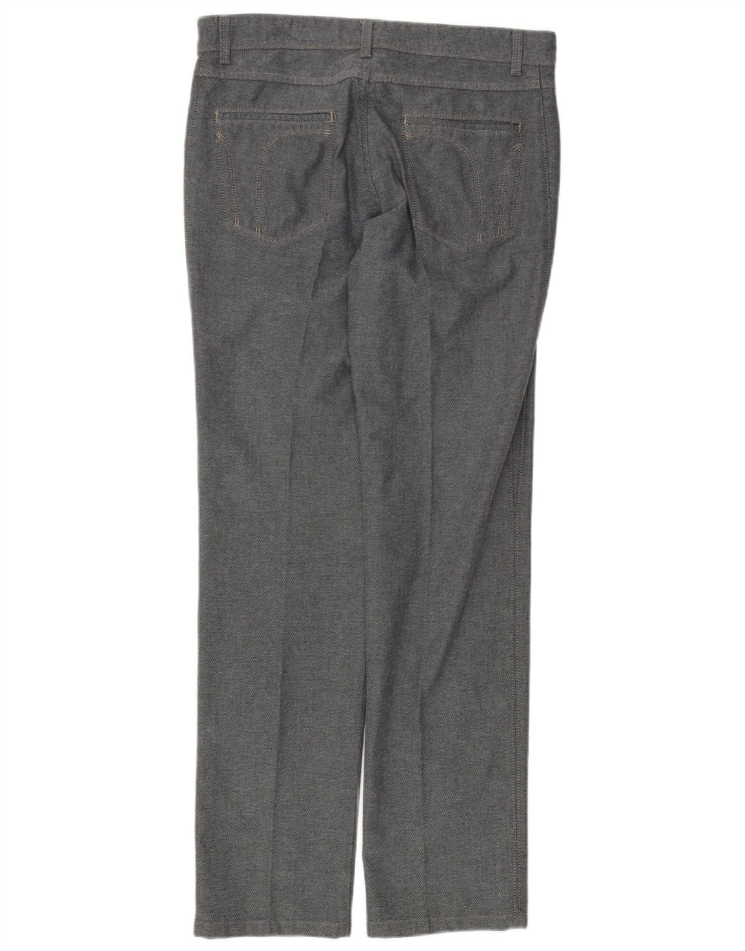 Trussardi Womens Straight Casual Trousers W30 L34 Grey
