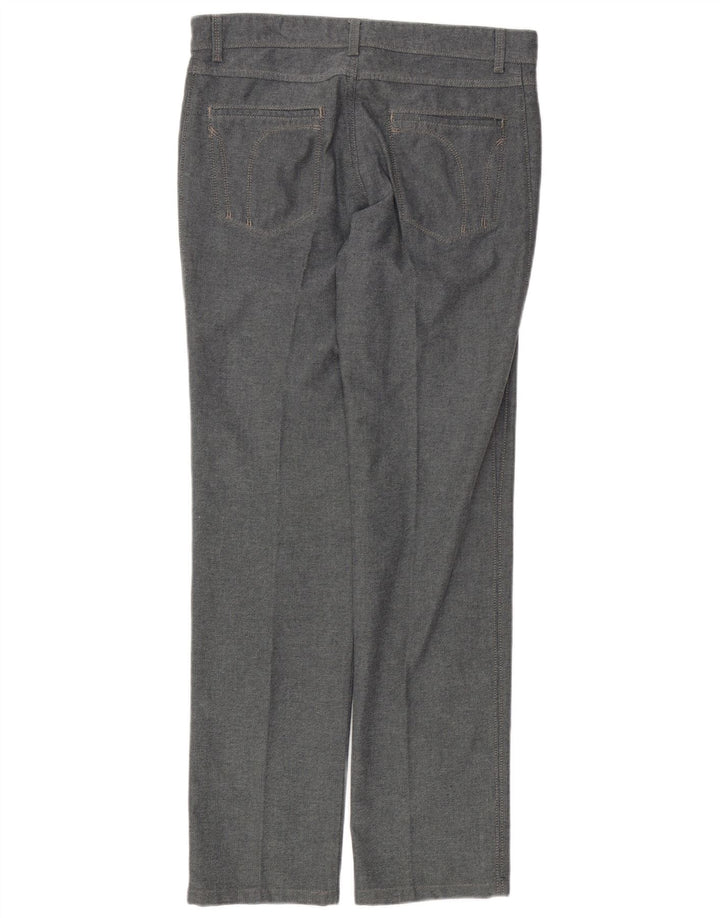 Trussardi Womens Straight Casual Trousers W30 L34 Grey