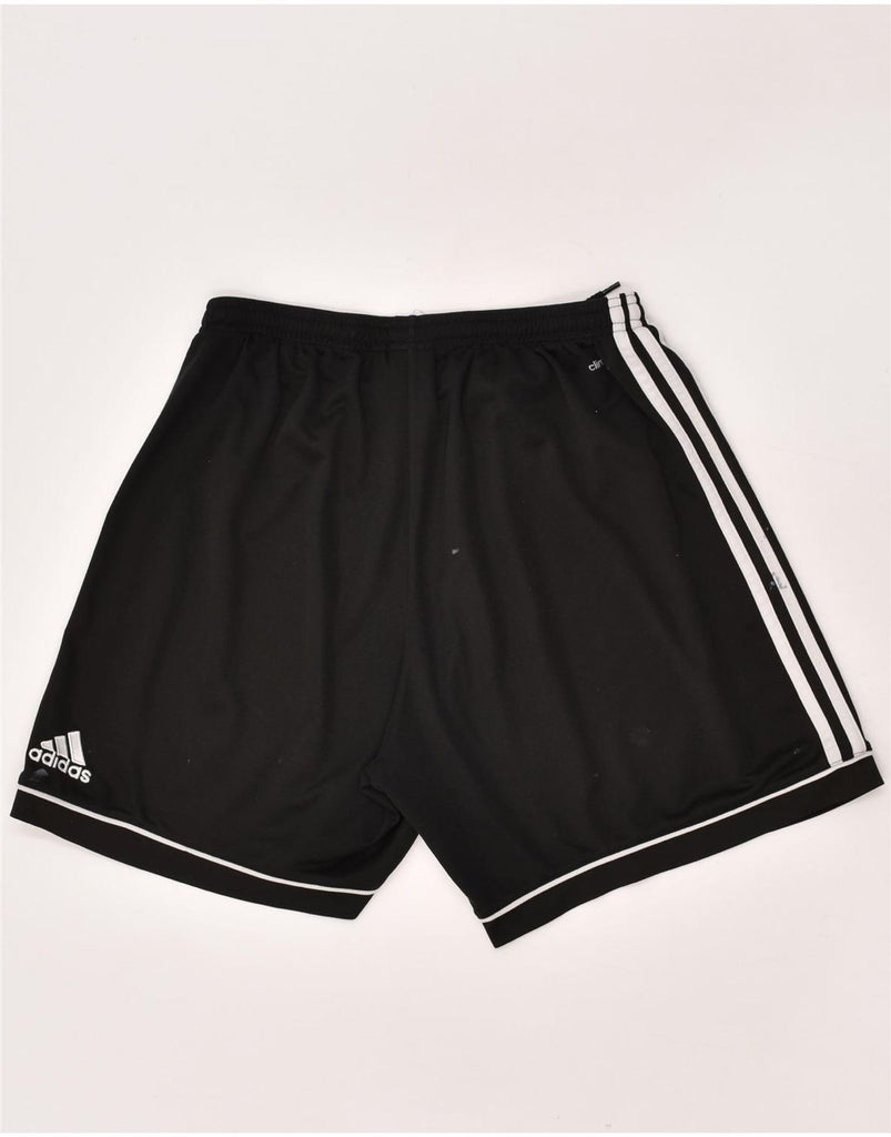 ADIDAS Mens Sport Shorts Large Black Polyester | Vintage Adidas | Thrift | Second-Hand Adidas | Used Clothing | Messina Hembry 