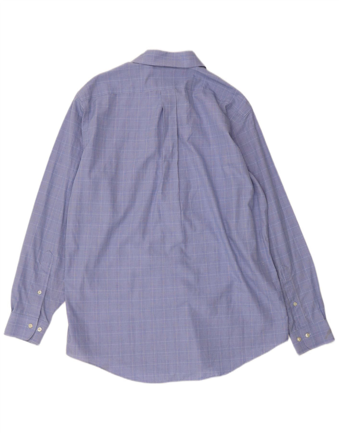BROOKS BROTHERS Mens Regular Fit Shirt Size 16 4/5 Large Blue Check Cotton
