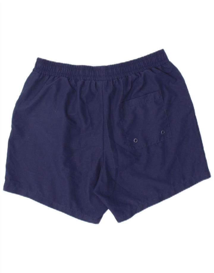 Fila Mens Swimming Shorts Small Navy Blue Colourblock Polyester