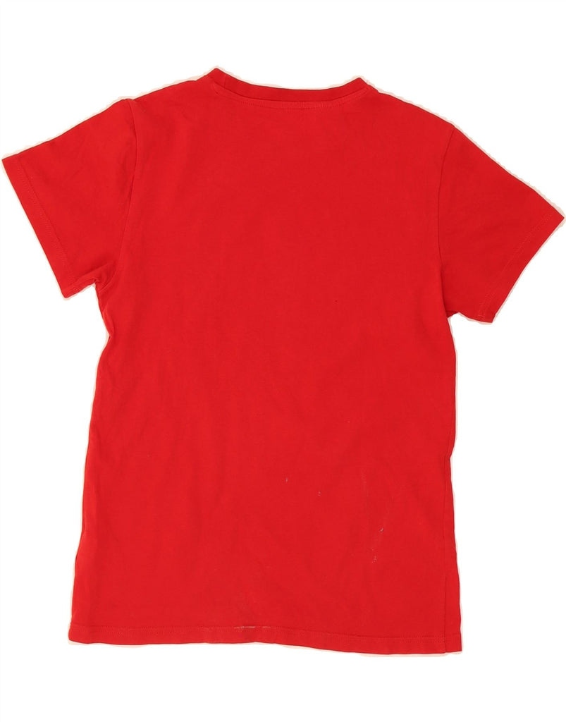 ADIDAS Boys Graphic T-Shirt Top 12-13 Years Red Cotton Vintage Adidas and Second-Hand Adidas from Messina Hembry 