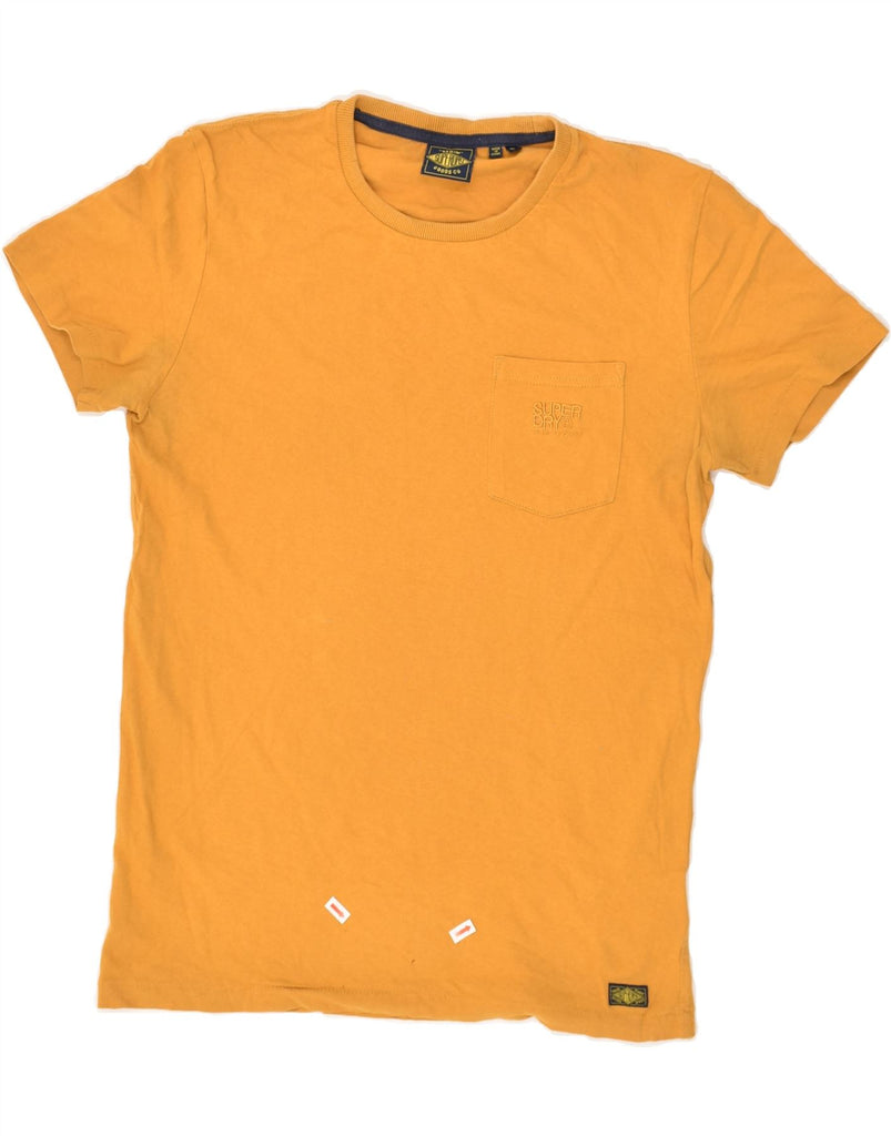 SUPERDRY Mens T-Shirt Top Medium Yellow Cotton | Vintage Superdry | Thrift | Second-Hand Superdry | Used Clothing | Messina Hembry 