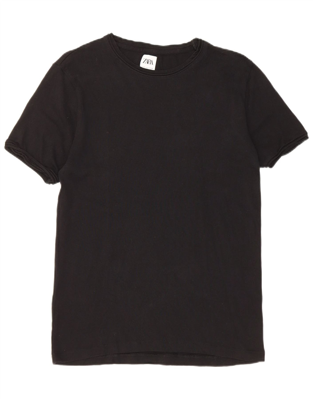 Zara Mens T-Shirt Top Small Black