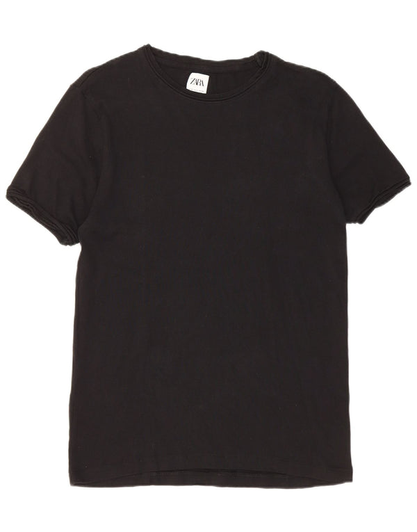 Zara Mens T-Shirt Top Small Black