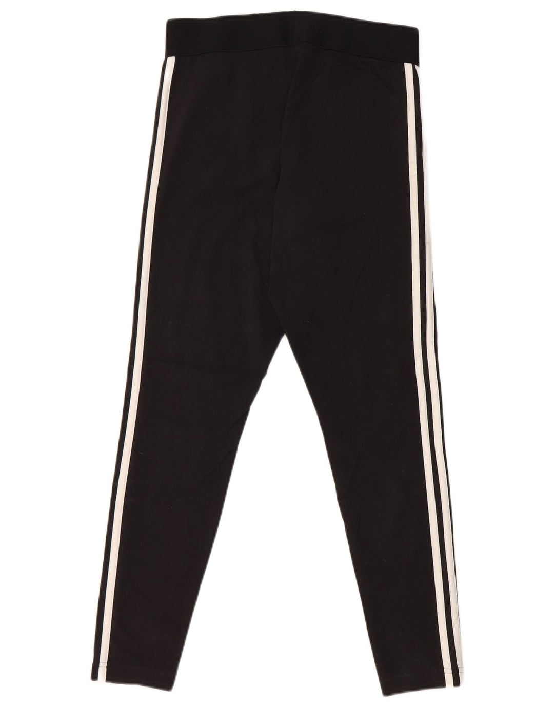Adidas Womens Leggings UK 12/14 Medium Black Cotton