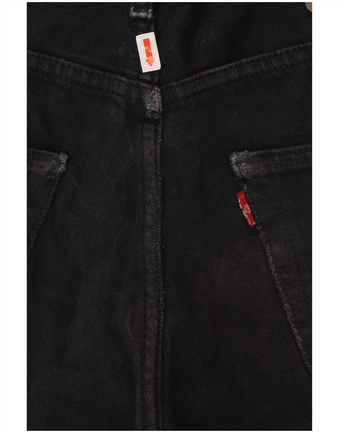 LEVI'S Mens 501 Denim Shorts W32 Medium Black Cotton