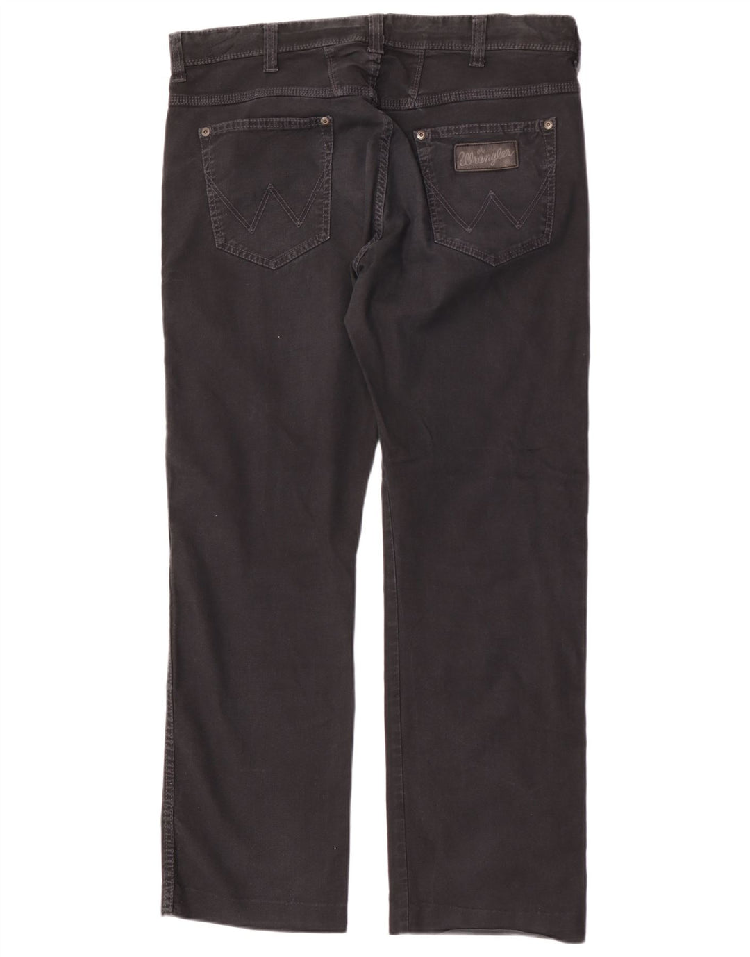 Wrangler Mens Clyde Straight Jeans W36 L32 Black Cotton