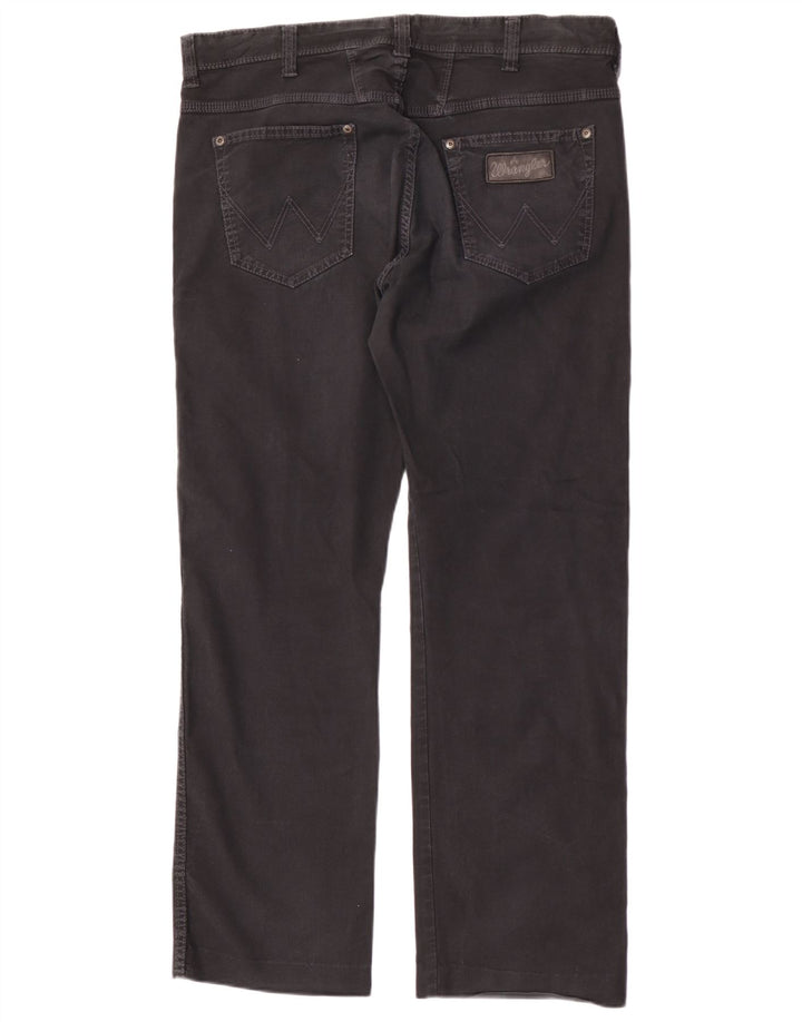 Wrangler Mens Clyde Straight Jeans W36 L32 Black Cotton