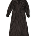 Vintage Womens Leather Coat UK 16 Large Black