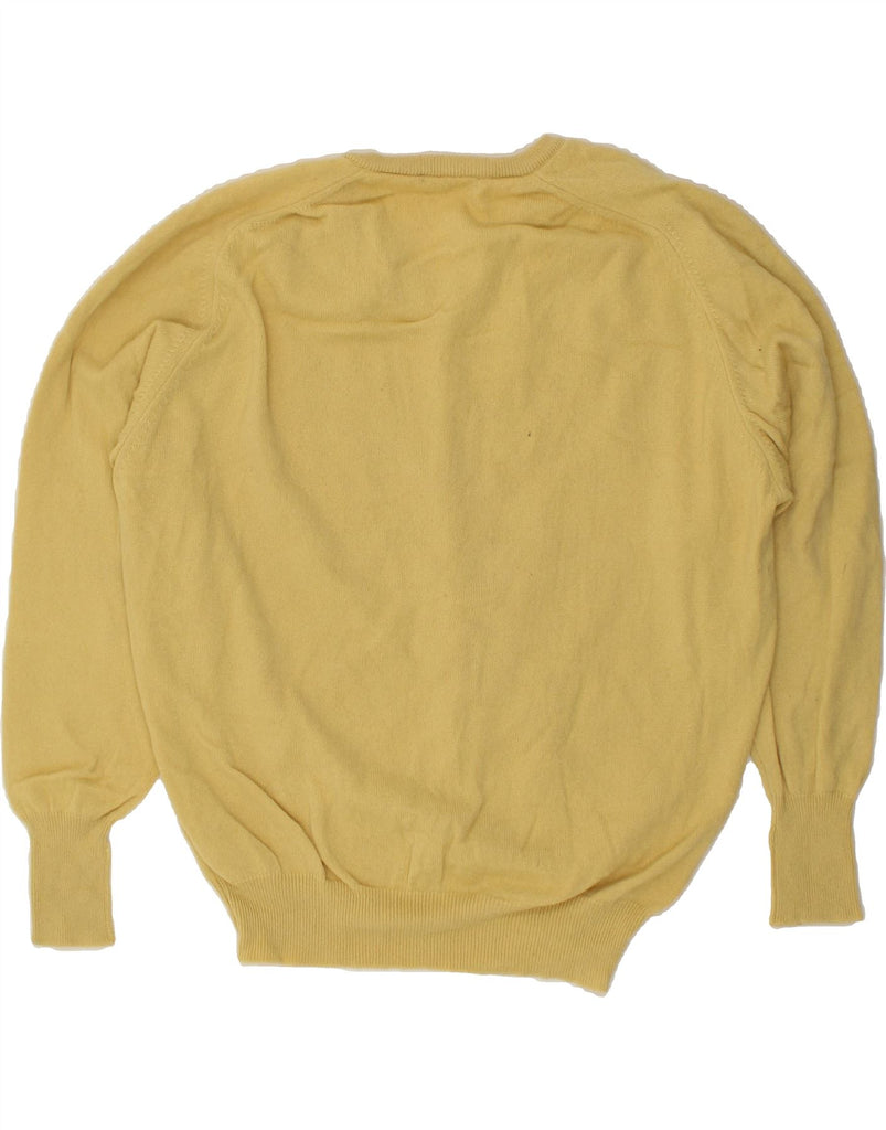 LYLE & SCOTT Mens V-Neck Jumper Sweater XL Yellow | Vintage Lyle & Scott | Thrift | Second-Hand Lyle & Scott | Used Clothing | Messina Hembry 